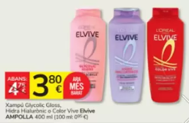 Elvive - Xampú Glycolic Gloss, Hidra Hialurônico O Color Vive