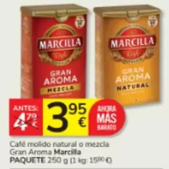 Marcilla - Cafe Molido Natural O Mezcla Gran Aroma