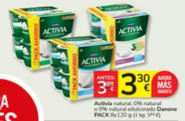 Danone - Activia Natural 0% Natural O 0% Natural Edulcorado