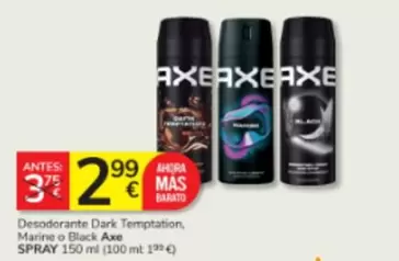 Axe - Desodorante Dark Temptation, Marine O Block
