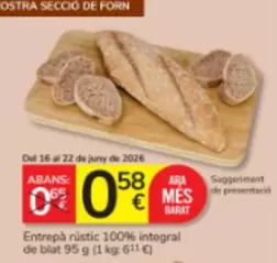 Ara - Entrepa Rustic 100% Integral De Blat