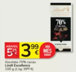 Lindt - Xocolata 70% Cacau
