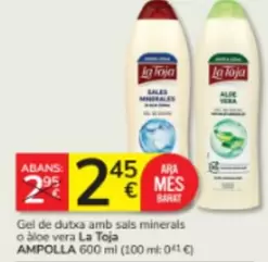 La Toja - Gel De Dutxa Amb Sals Minerals O Jaloe Vera