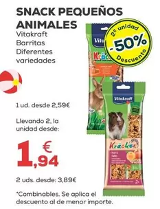 Vitakraft - Snack Pequenos Animales