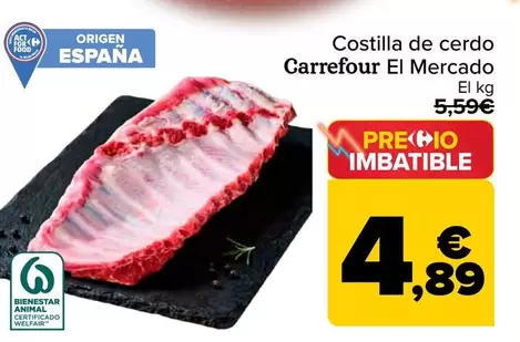 Carrefour El Mercado - Costilla De Cerdo 