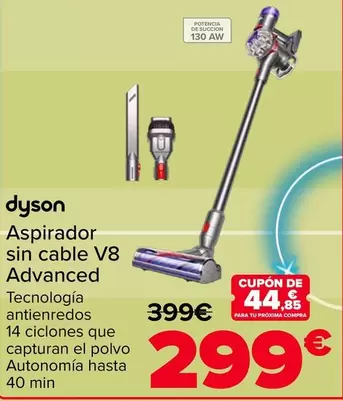 Dyson - Aspirador Sin Cable V8 Advanced