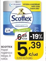Scottex - Papel Higienico Mega