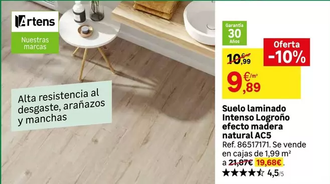 Intenso - Suelo Laminado Logrono Efecto Madera Natural Acs