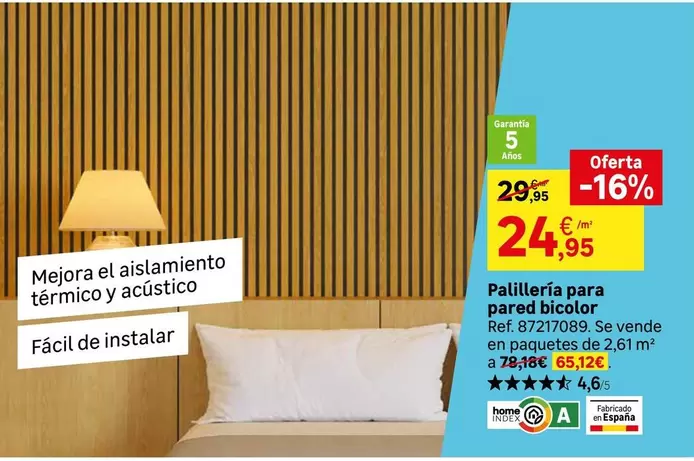 home - Pallileria Para Pared Bicolor