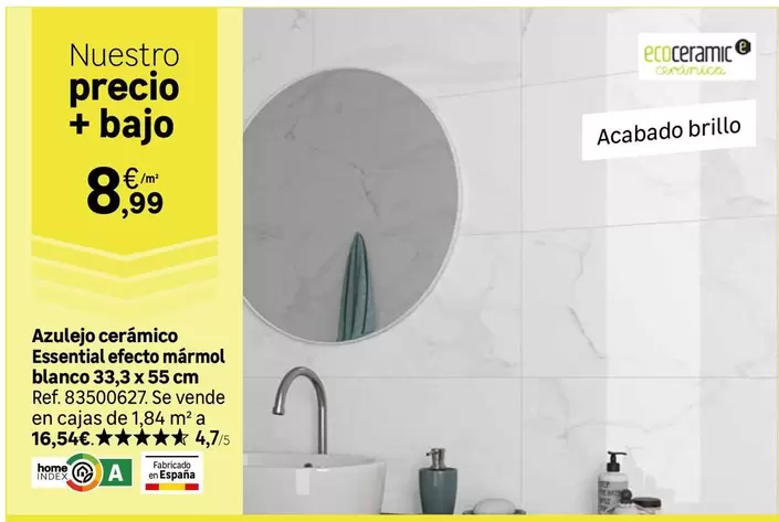 Essential - Azulejo Ceramico  Electo Bianco