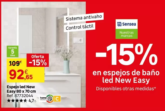 Senseo - Espejo Led New Easy