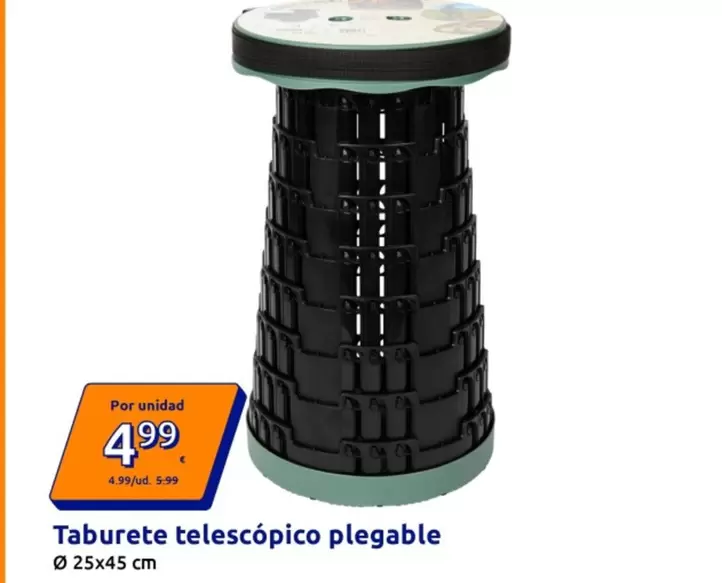 Taburete Telescopico Plegable