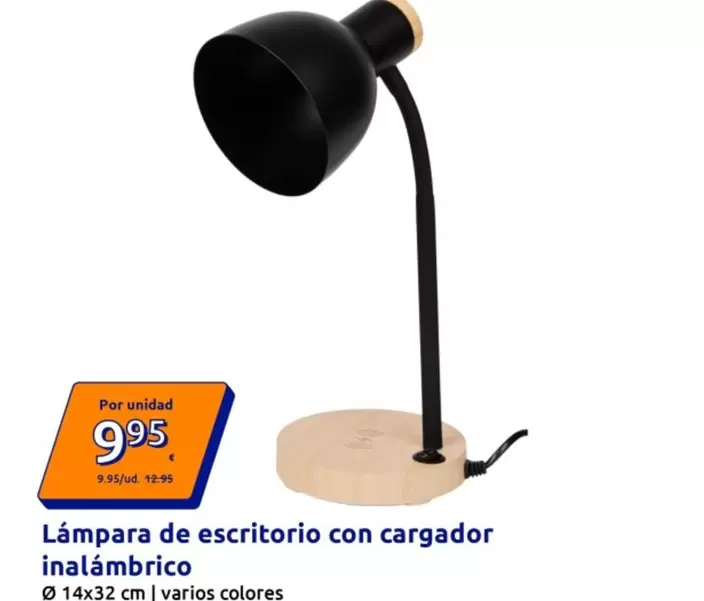 Lampara De Escritorio Con Cargador Inalambrico
