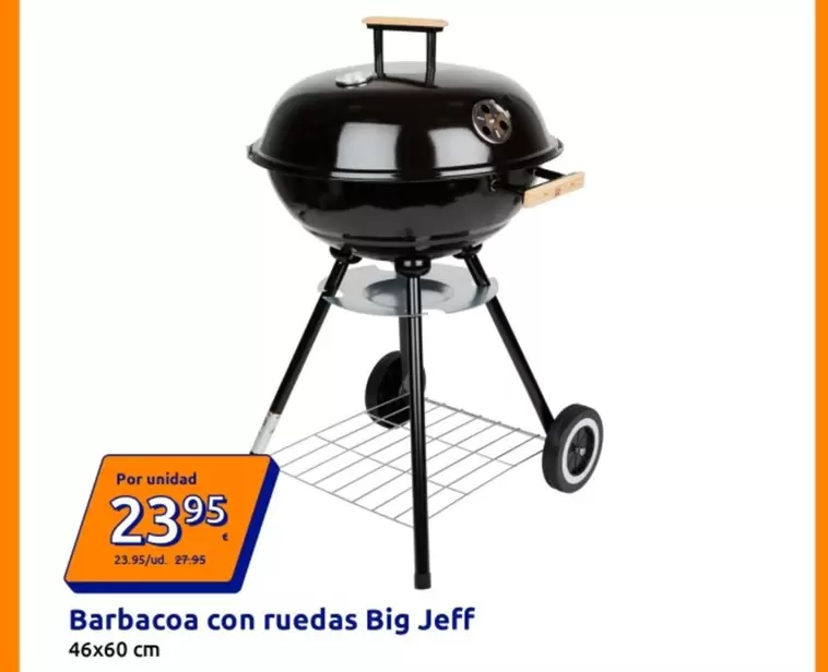 Big Jeff -nbarbacoa Con Ruedas