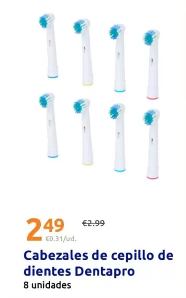 Dentapro - Cabezales De Cepillo De Dientes