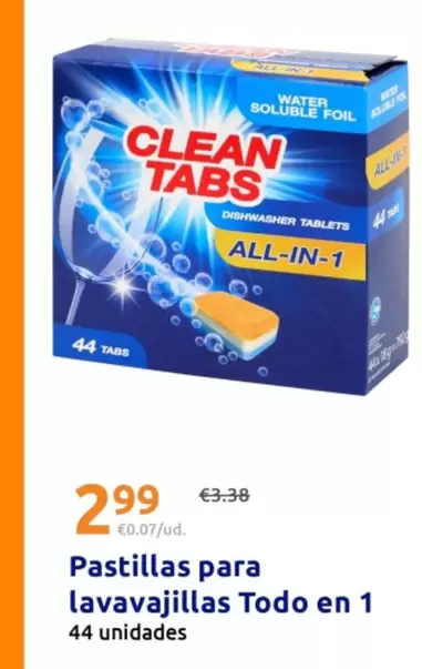 Pastillas Para Lavavajillas Todo En I