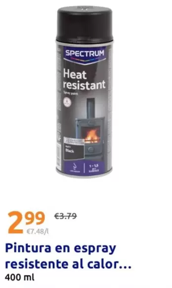Spectrum - Pintura En Espray Resistente Al Calor