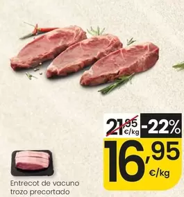 Entrecot De Vacuno Trozo Precortado
