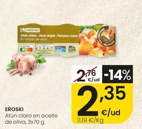 Eroski - Atun Claro En Aceite De Oliva