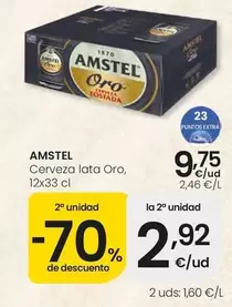 Amstel - Cerveza Lata Oro