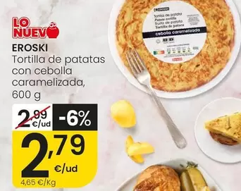 Eroski - Tortilla De Patatas Con Cebolla Caramelizada