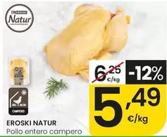 Eroski Natur - Pollo Entero Campero
