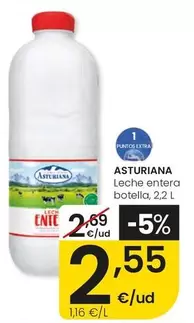 Asturiana - Leche Entera Botella
