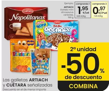 Artiach - Galleta Mini Dinosaurus Cereales