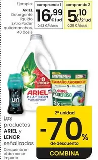 Ariel - Detergente Liquido Extra Poder Quitamanchas