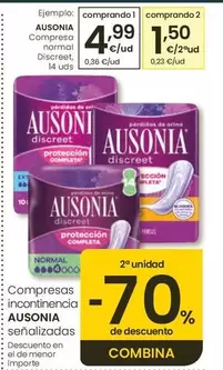 Ausonia - Compresa Normal Discreet