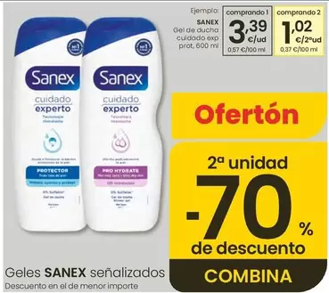 Sanex - Gel De Ducha Cuidado Exp Prot