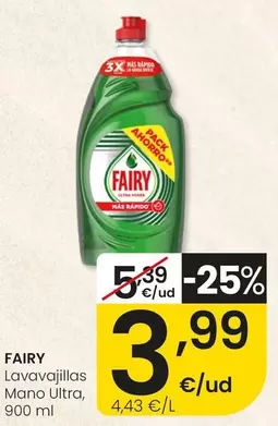 Fairy - Lavavajillas Mano Ultra