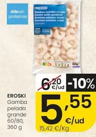Eroski - Gamba Pelada Grande 60/80