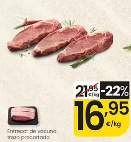Entrecot De Vacuno Trozo Precortado