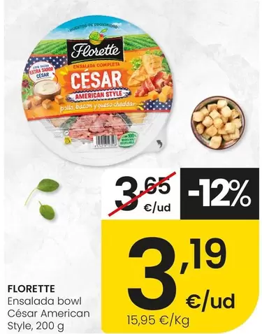 Florette - Ensalada Bowl Cesar American Style