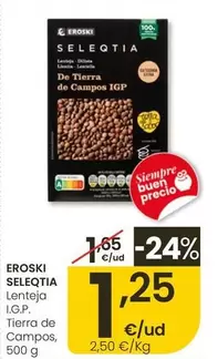Eroski Seleqtia - Lentejas I.G.P. Tierra De Campos