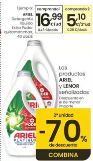 Ariel - Detergente Liquido Extra Poder Quitamanchas