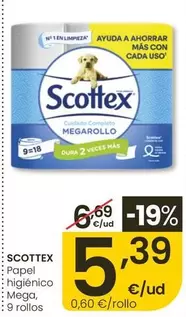 Scottex - Papel Higiénico Mega