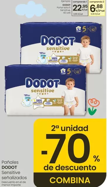 Dodot - Pañal Talla 5 Sensitive