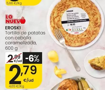 Eroski - Tortilla De Patatas Con Cebolla Caramelizada