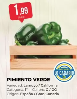 California - Pimiento Verde