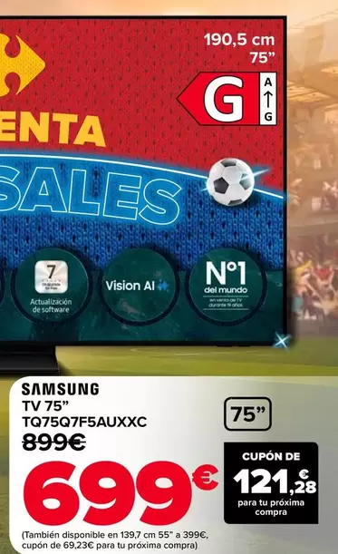 Samsung - TV 75" TQ75Q7F5AUXXC"