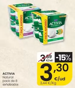 Danone - Activia Natural Pack De 8 Senalizados