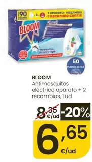 Bloom - Antimosquitos Electrico Aparato + 2 Recambios