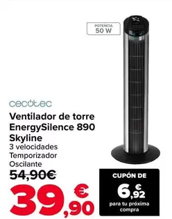Cecotec - Ventilador De Torre Energysilence 890 Skyline