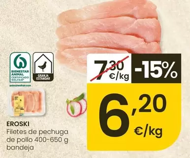 Eroski - Filetes De Pechuga De Pollo