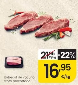 Entrecot De Vacuno Trozo Precortado