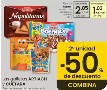 Artiach - Galleta Mini Dinosaurus Cereales