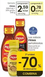 Prima - Ketchup +20% Gratis