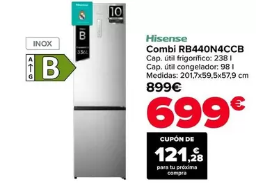 Hisense - Combi RB440N4CCB